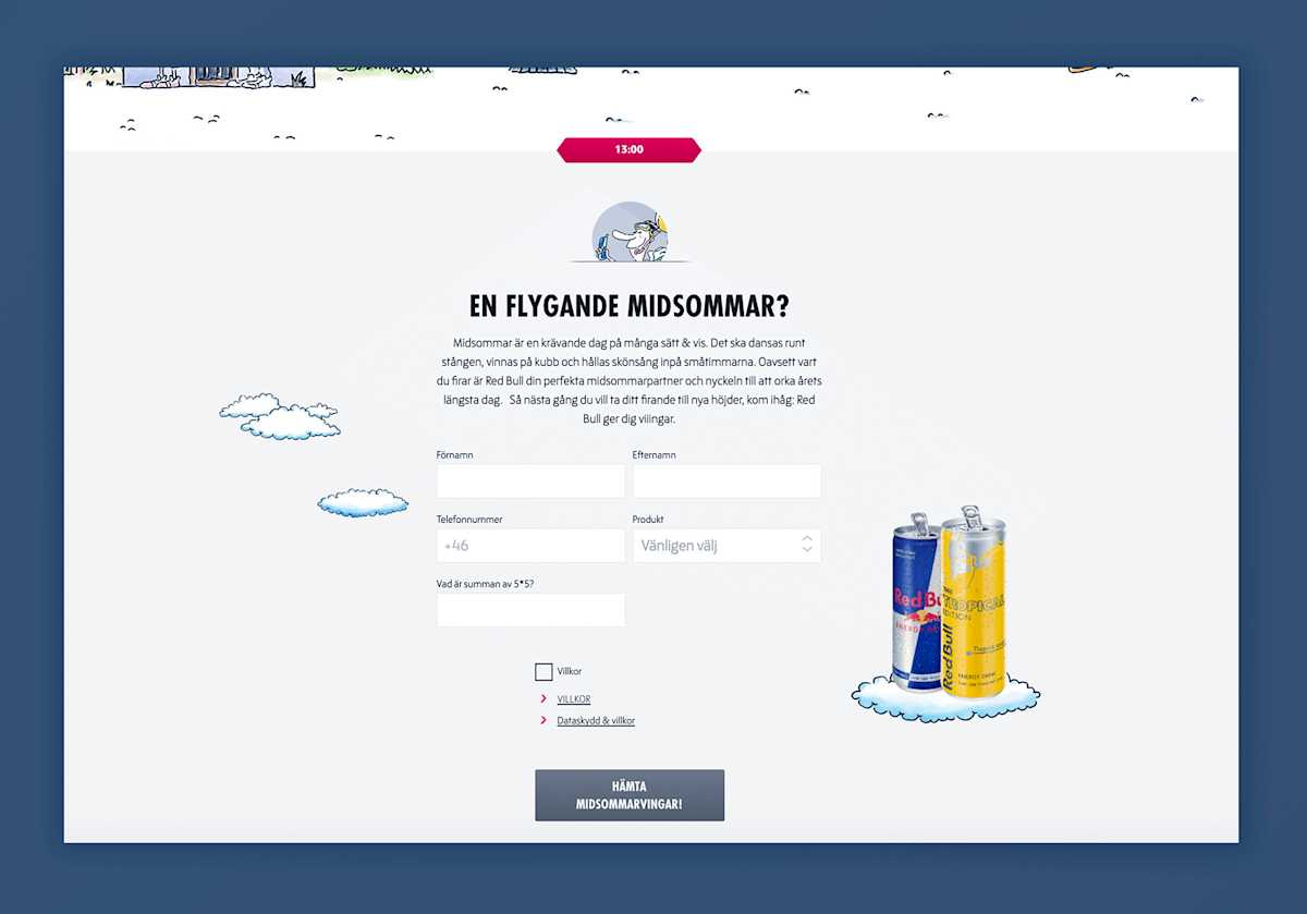 Red Bull MyWings Sampling Form 4