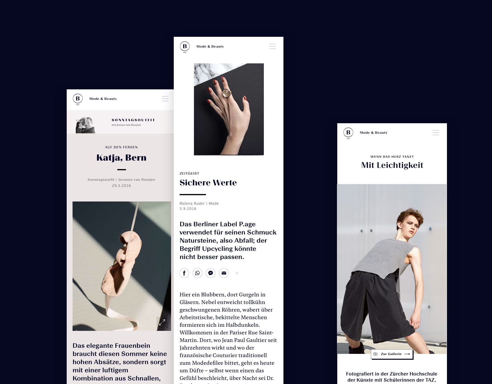 NZZ Article Formats
