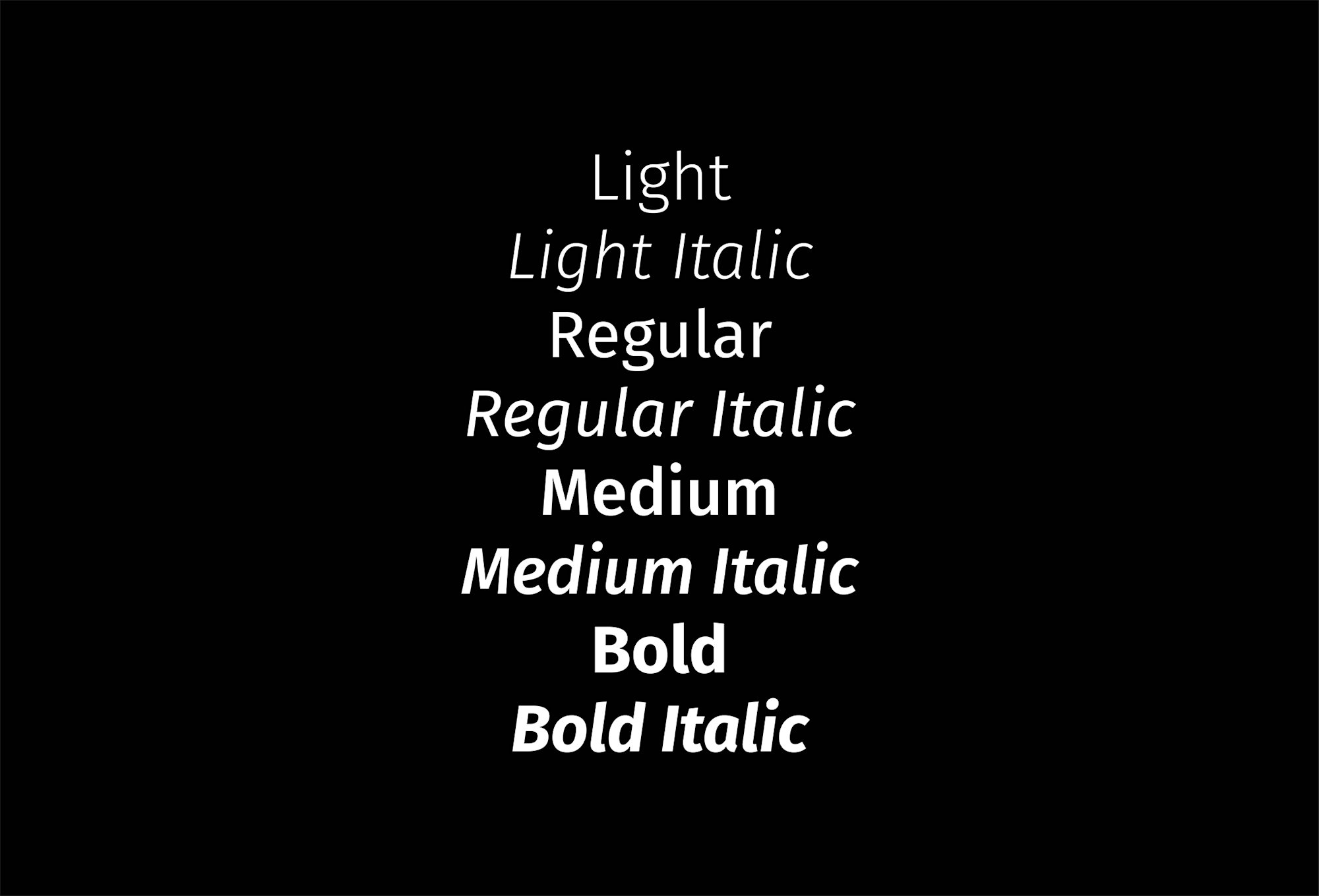 Mozilla Font Weights