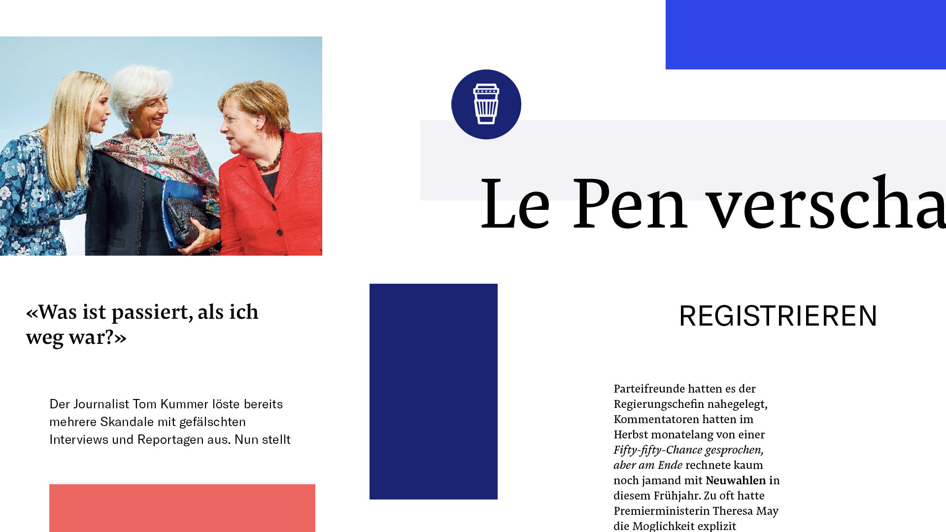 NZZ website app collage