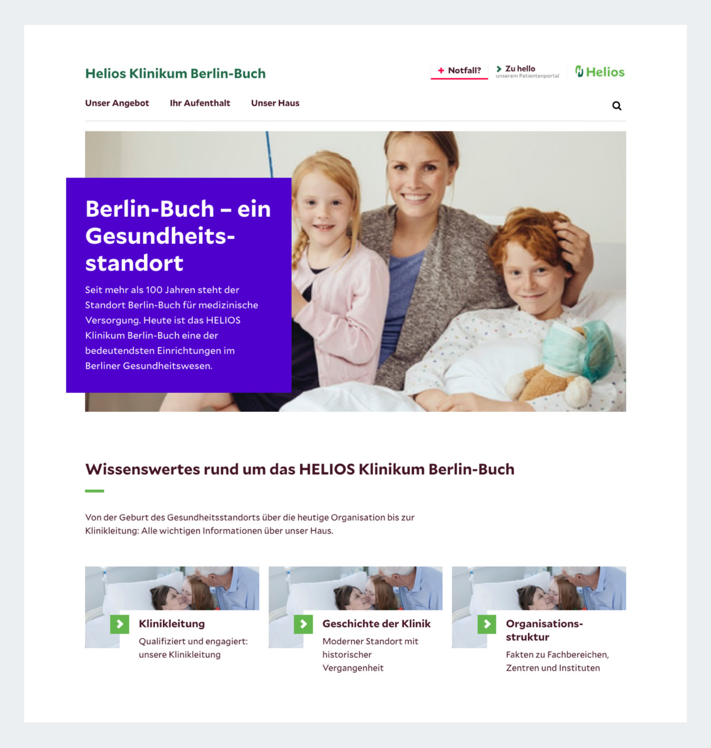 Helios Berlin Buch Standortseite