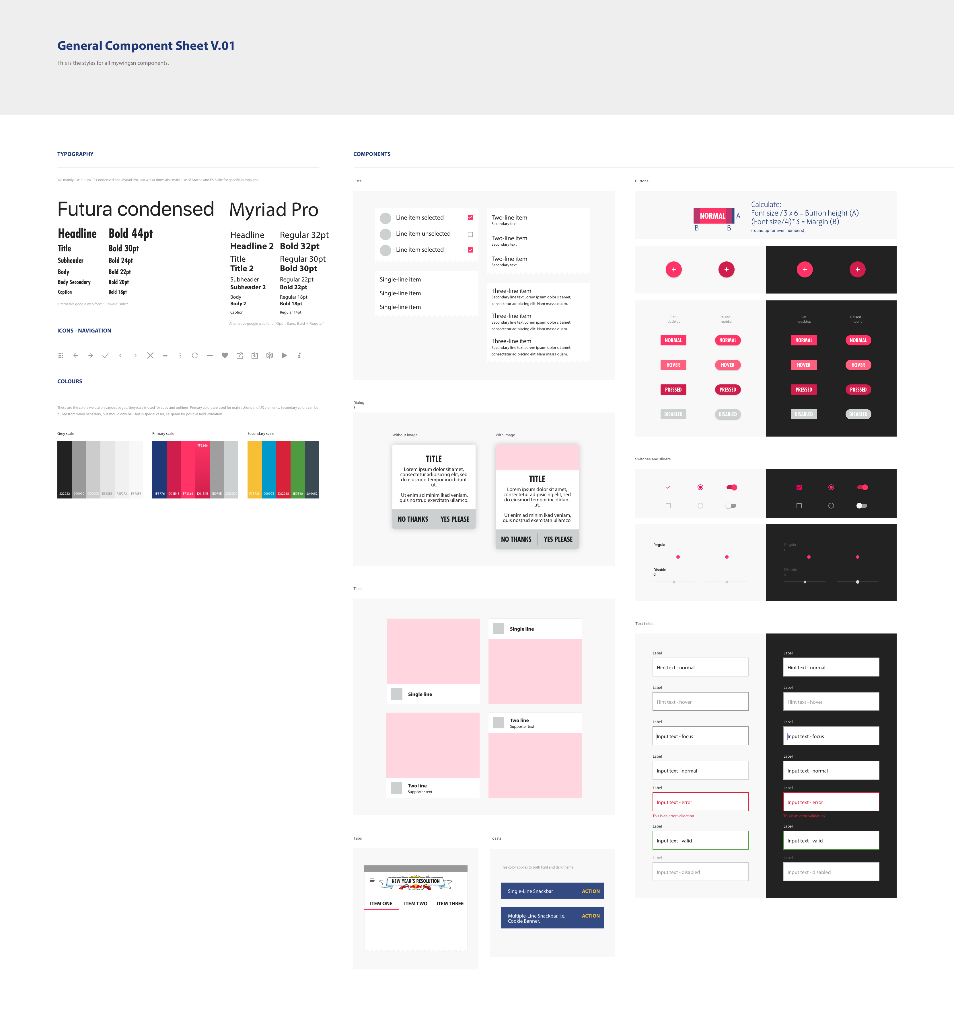 Red Bull MyWings Component Library 5