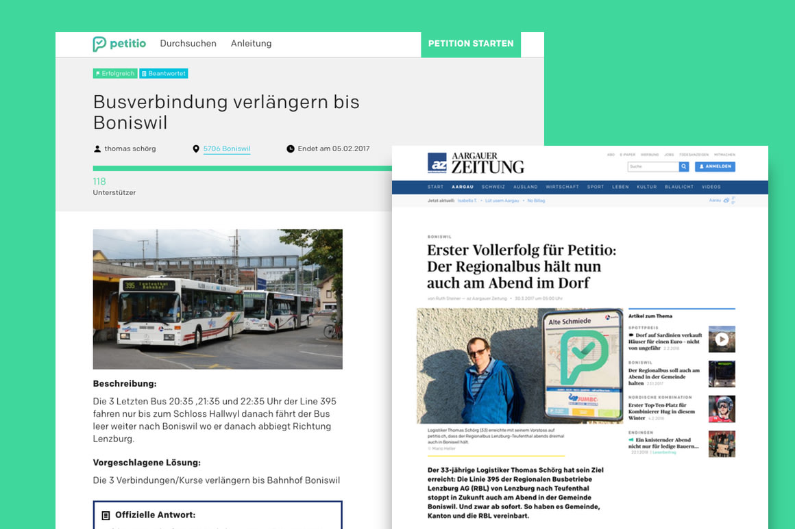 Petitio petition success green