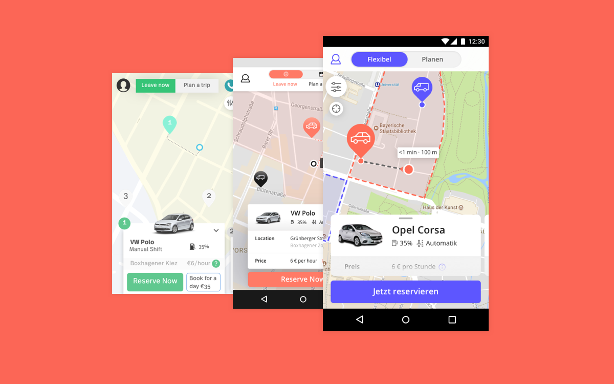 Oply User Experience Iterations