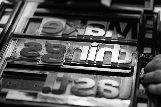 Letterpress Workshop Letters