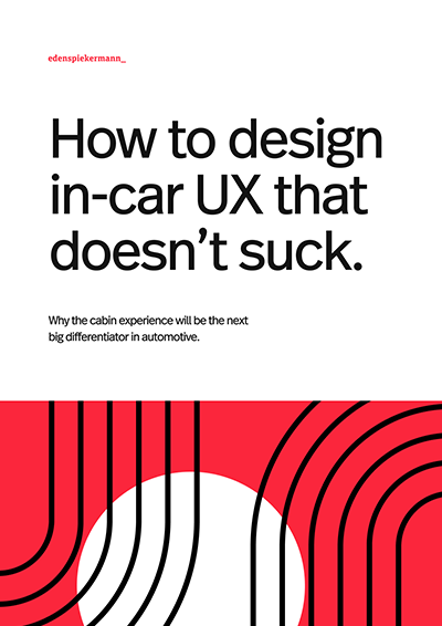 How to design in-car UX that doesn't suck main image