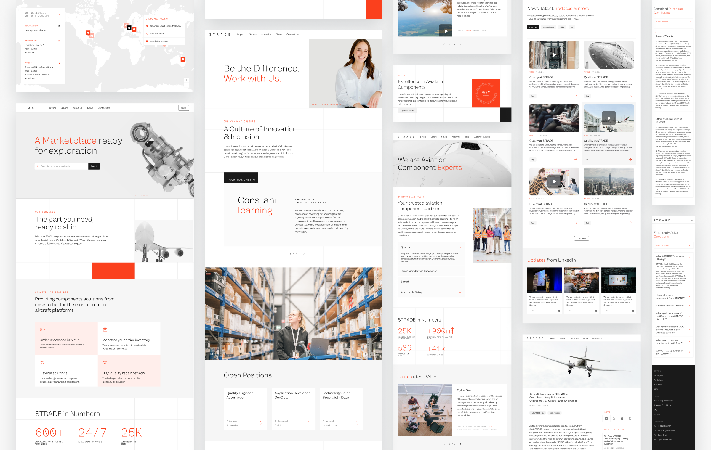 STRADE Website Layout 